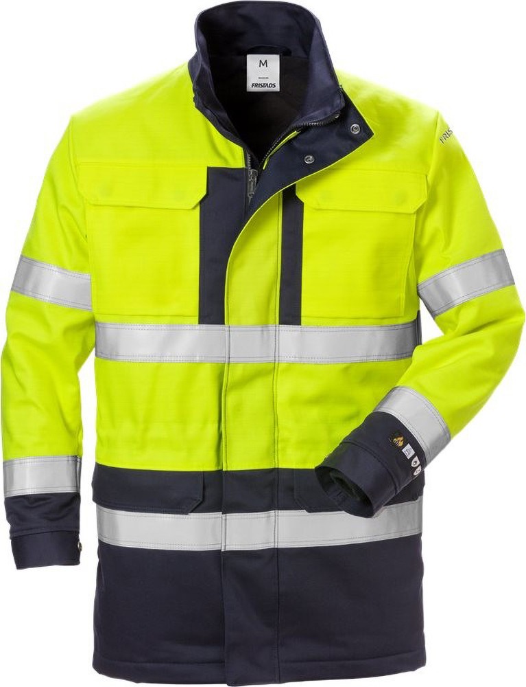FristadsFlameHighVisWinterparkaKl34589FLAMWarnschutz-GelbMarine