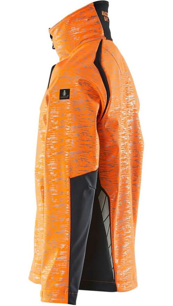 MascotSoftshellJackeAccelerateSafe19202-291Hi-visOrangeSchwarzblau-XXL