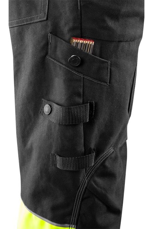 FristadsHighVisHandwerkerStretch-HoseKl12608FASGWarnschutz-GelbSchwarz