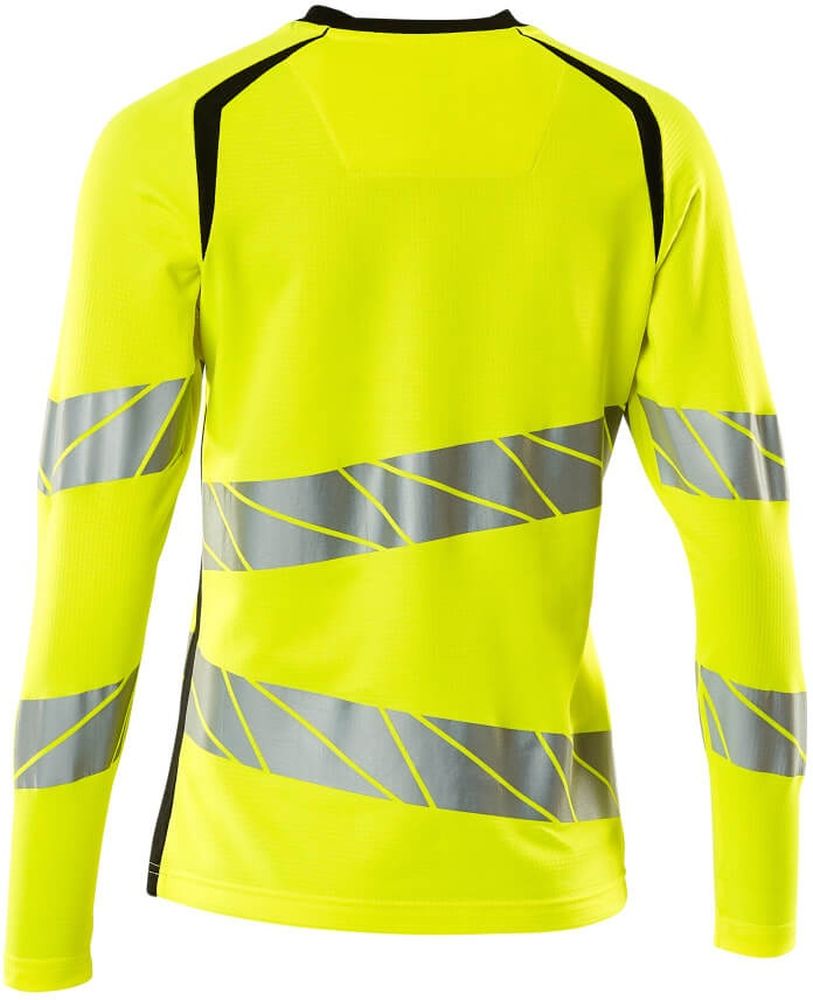 MascotDamenT-ShirtLangarmAccelerateSafe19091-771Hi-visGelbSchwarz-XXL