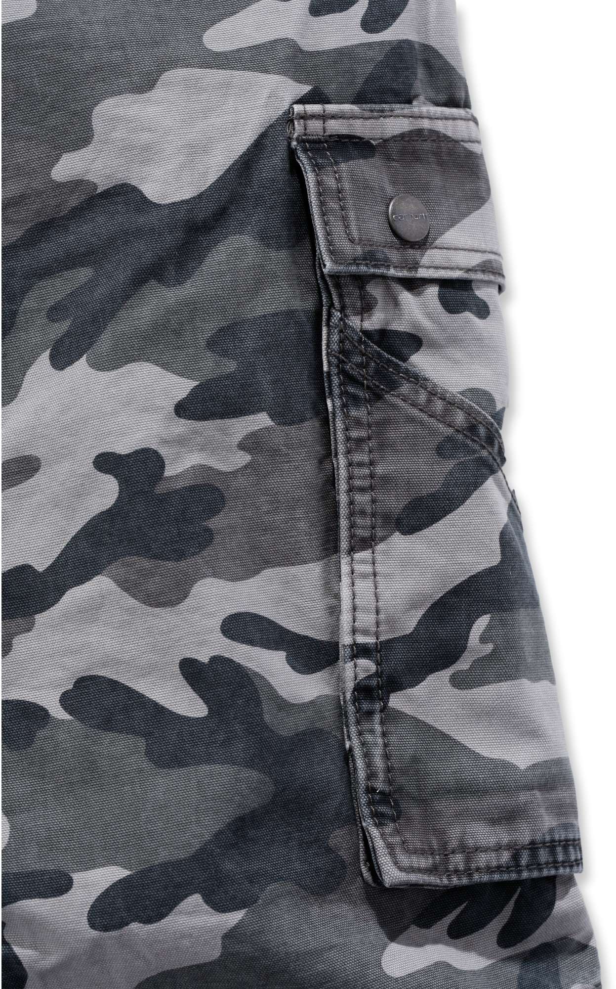 CarharttShortsRuggedCargoCamoShortRuggedGreyCamo