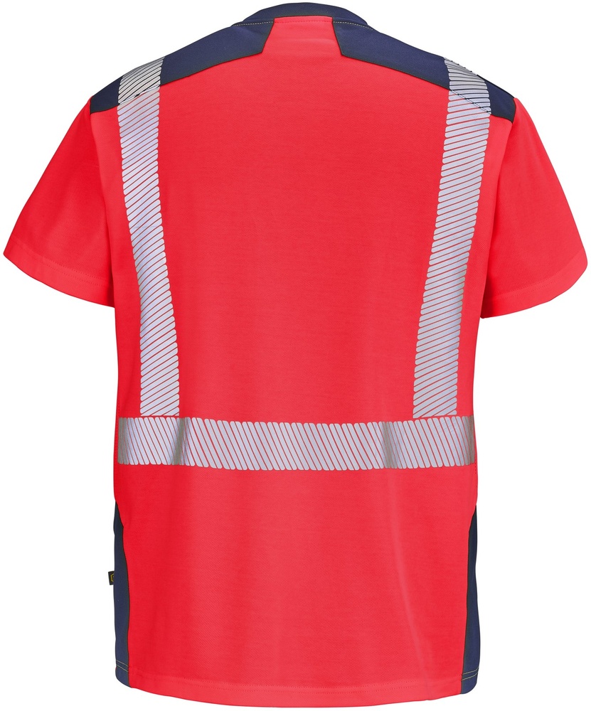 CepovettKurzarm-ShirtFluoSafeXp9T84FluoRedNavy-S