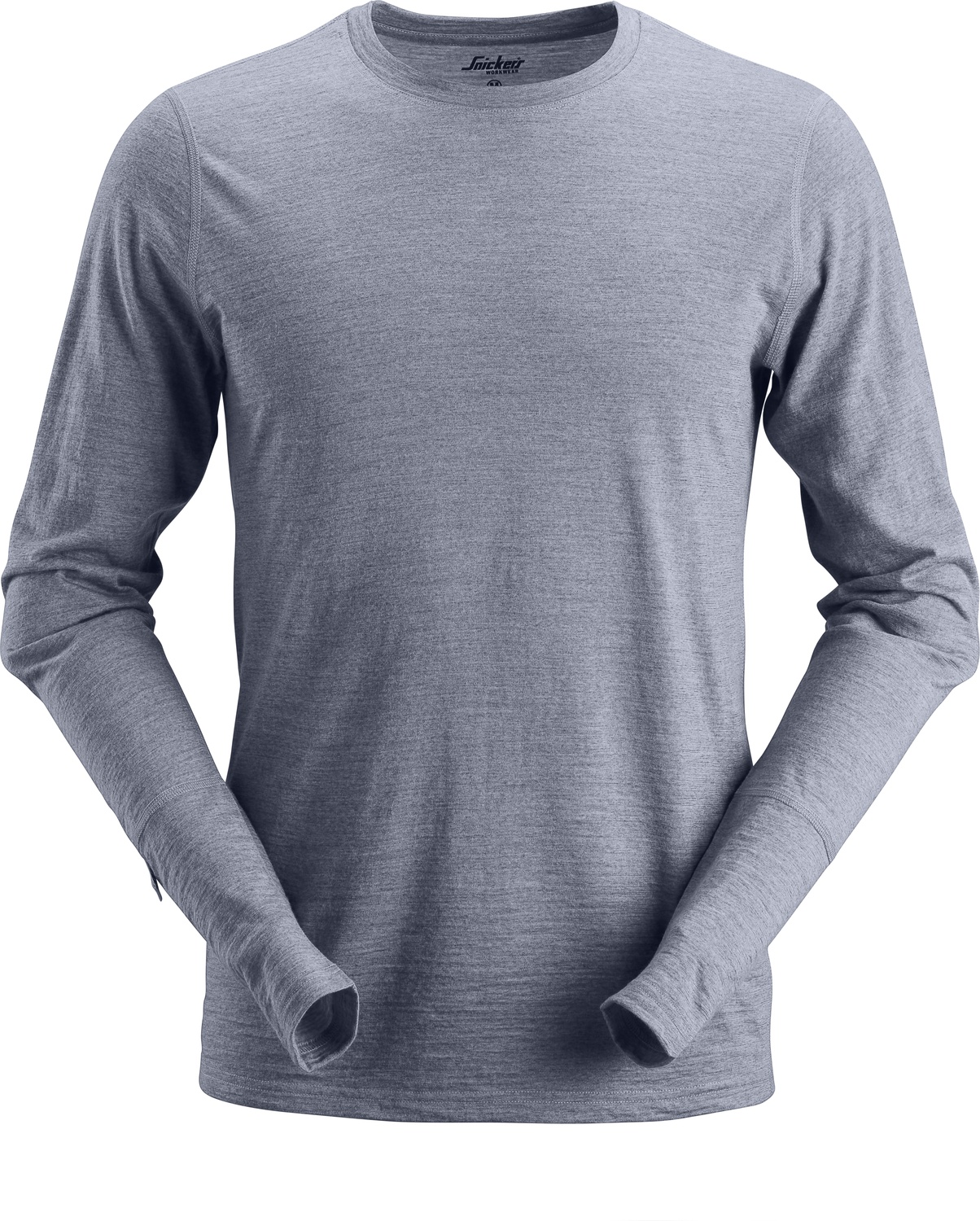 SnickersWorkwearAllroundWorkWoollangarmWoll-T-ShirtDunkelblau