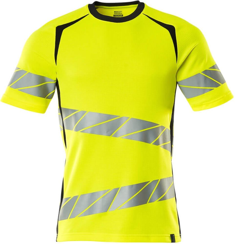 MascotT-ShirtAccelerateSafe19082-771Hi-visGelbSchwarzblau-XXL