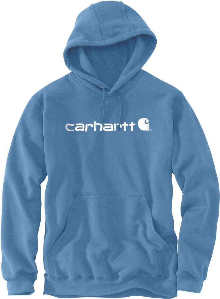 CarharttSignatureLogoSweatshirtBlueLagoonHeather