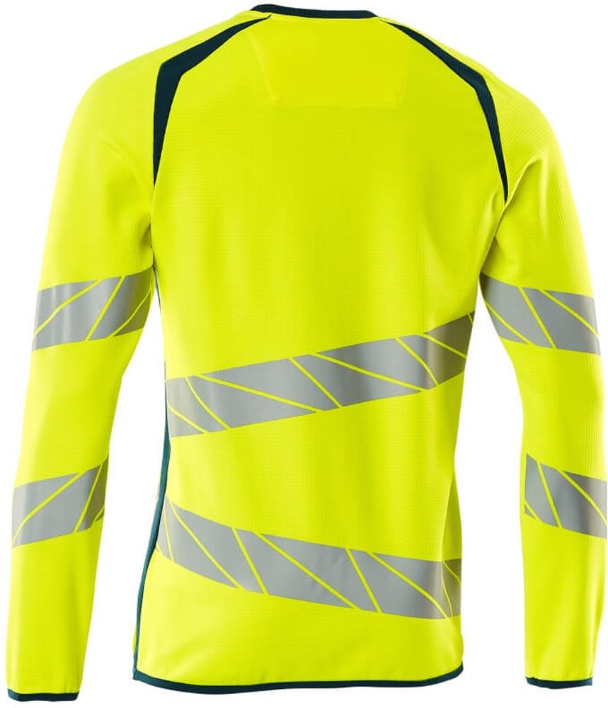 MascotSweatshirtAccelerateSafe19084-781Hi-visGelbDunkelpetroleum-XXL