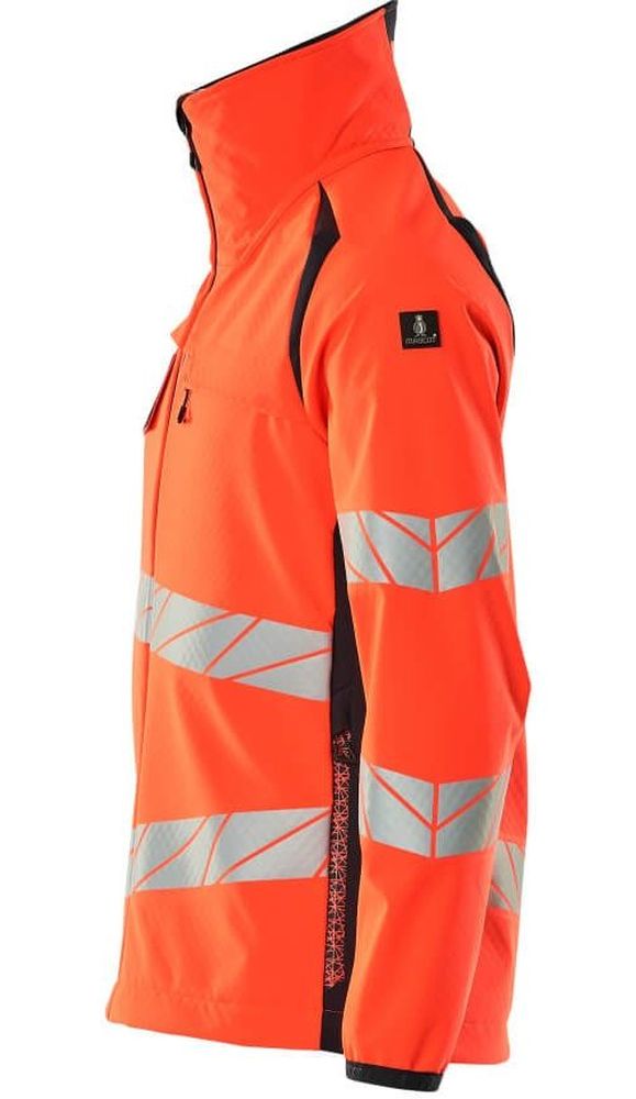 MascotSoftshellJackeAccelerateSafe19002-143Hi-visRotSchwarzblau-XXL