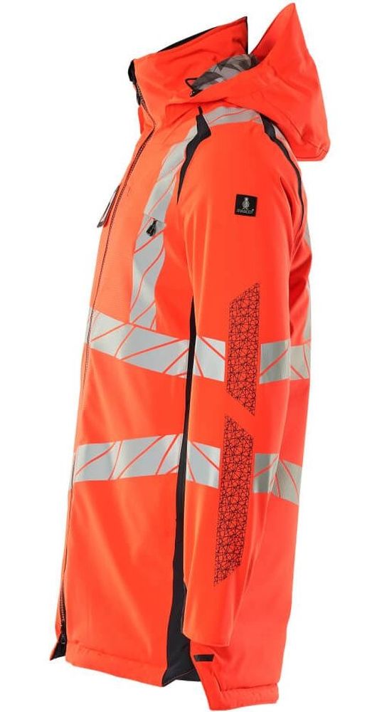 MascotParkaAccelerateSafe19030-449Hi-visRotSchwarzblau-XXL