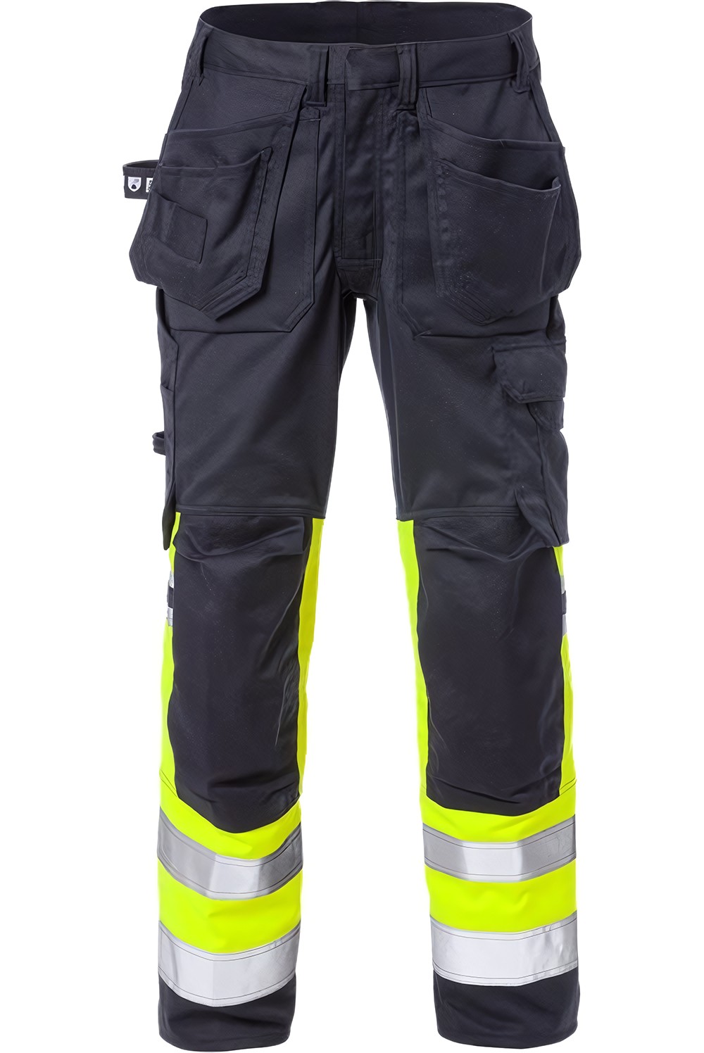 FristadsFlamestatHighVisStretch-HandwerkerhoseDamenKl12171ATHFWarnschutz-GelbMarine