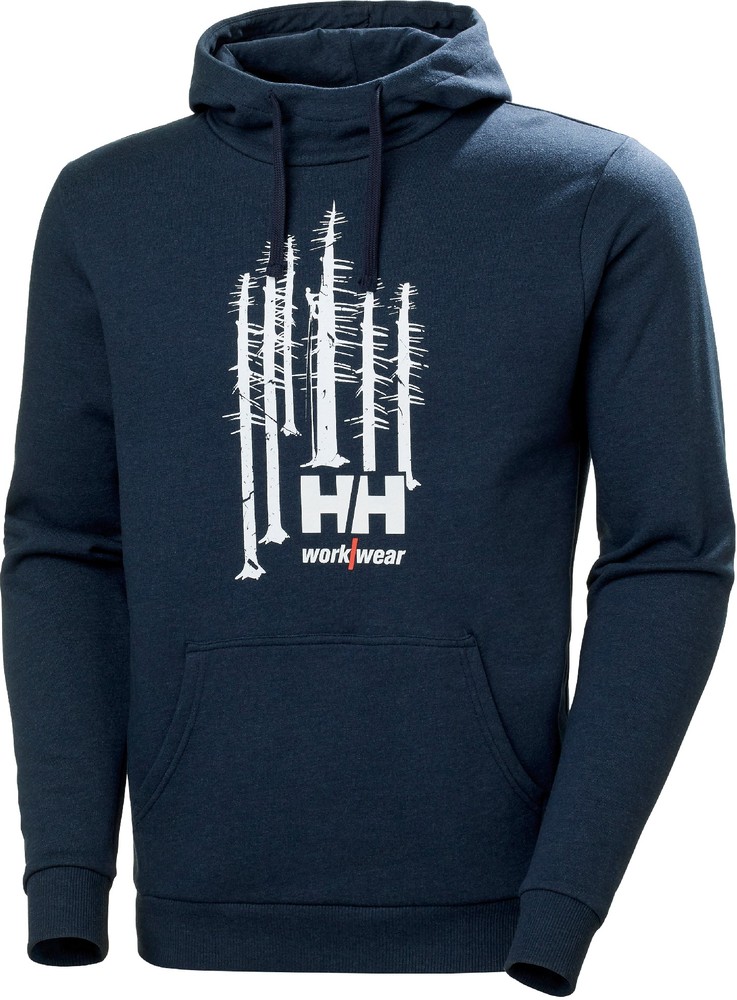 HellyHansenLogoHoodieNavy-XS