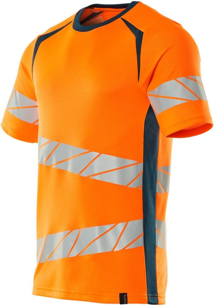 MascotT-ShirtAccelerateSafe19082-771Hi-visOrangeDunkelpetroleum-XXL