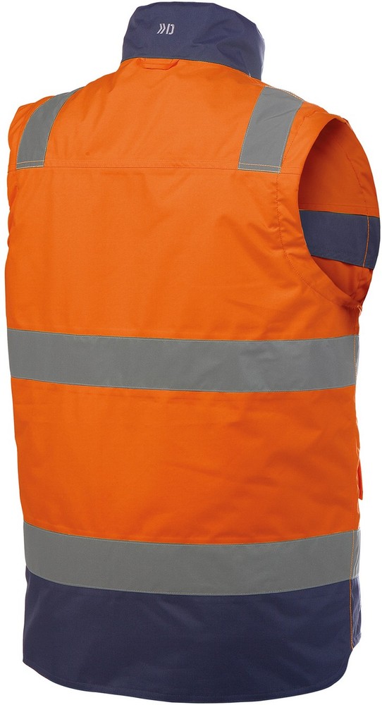 DassyWarnschutzWesteBilbaoPES70NeonorangeDunkelblau-4XL