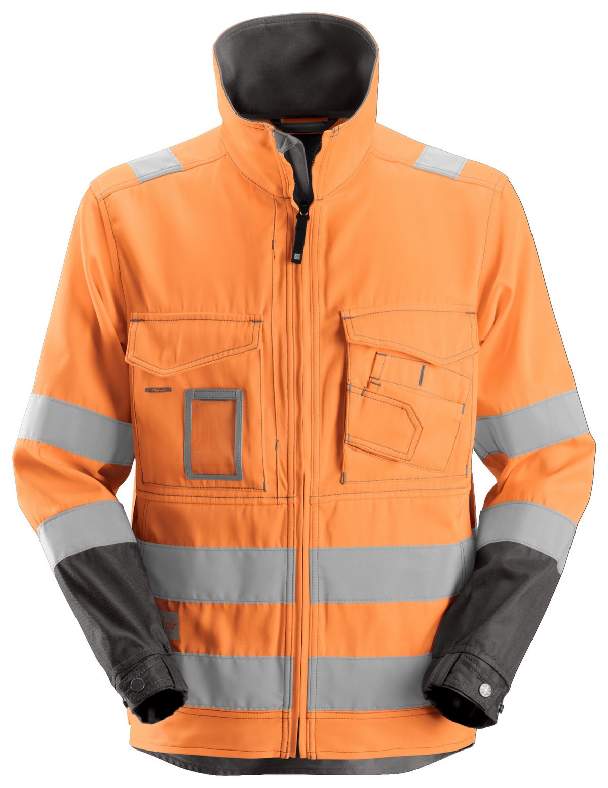SnickersHi-VisArbeitsjackeKl3EN20471HV-Orange-Anthrazit