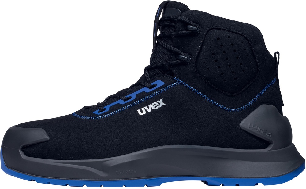 UvexSicherheitsschuhStiefel1X-CraftSicherheitsstiefelS2SR68150SchwarzBlau-35Weite14