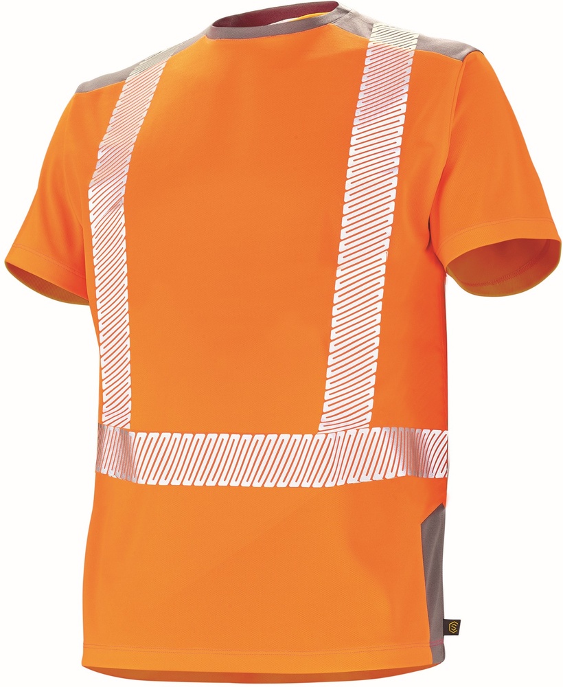 CepovettKurzarm-ShirtFluoSafe9T809924FluoOrangeCharcoalGrey-XXL