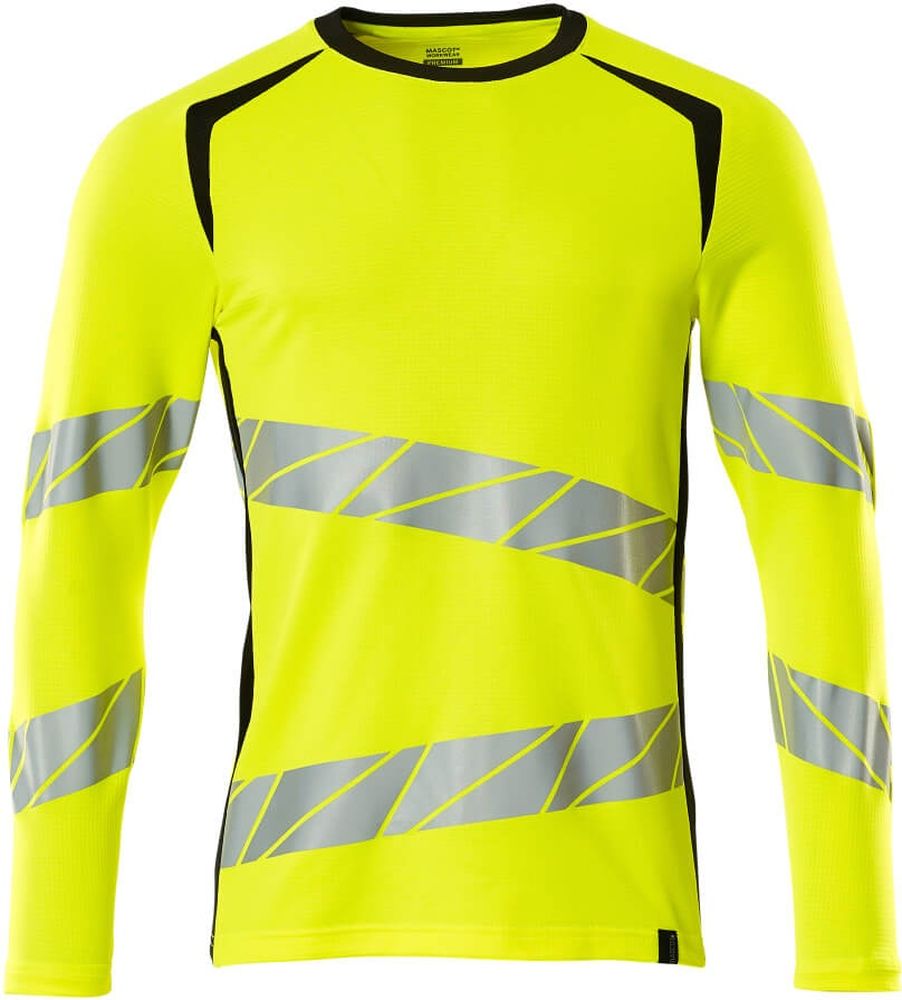 MascotT-ShirtLangarmAccelerateSafe19081-771Hi-visGelbSchwarz-XXL
