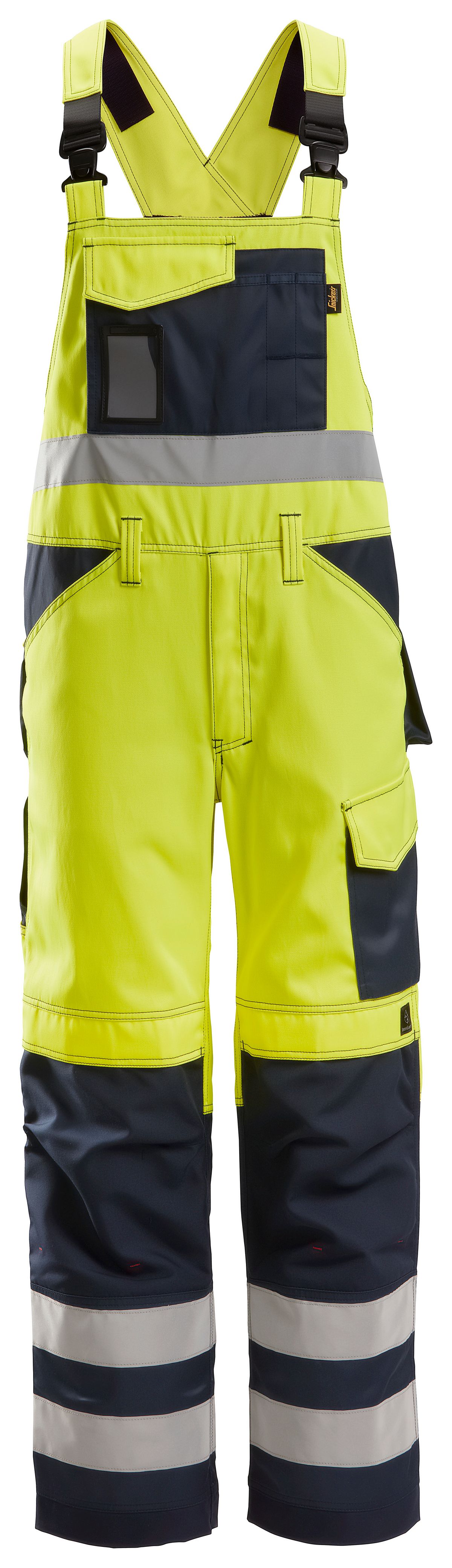 SnickersHi-VisArbeitslatzhoseKl2EN1440420471HV-Gelb-Navy