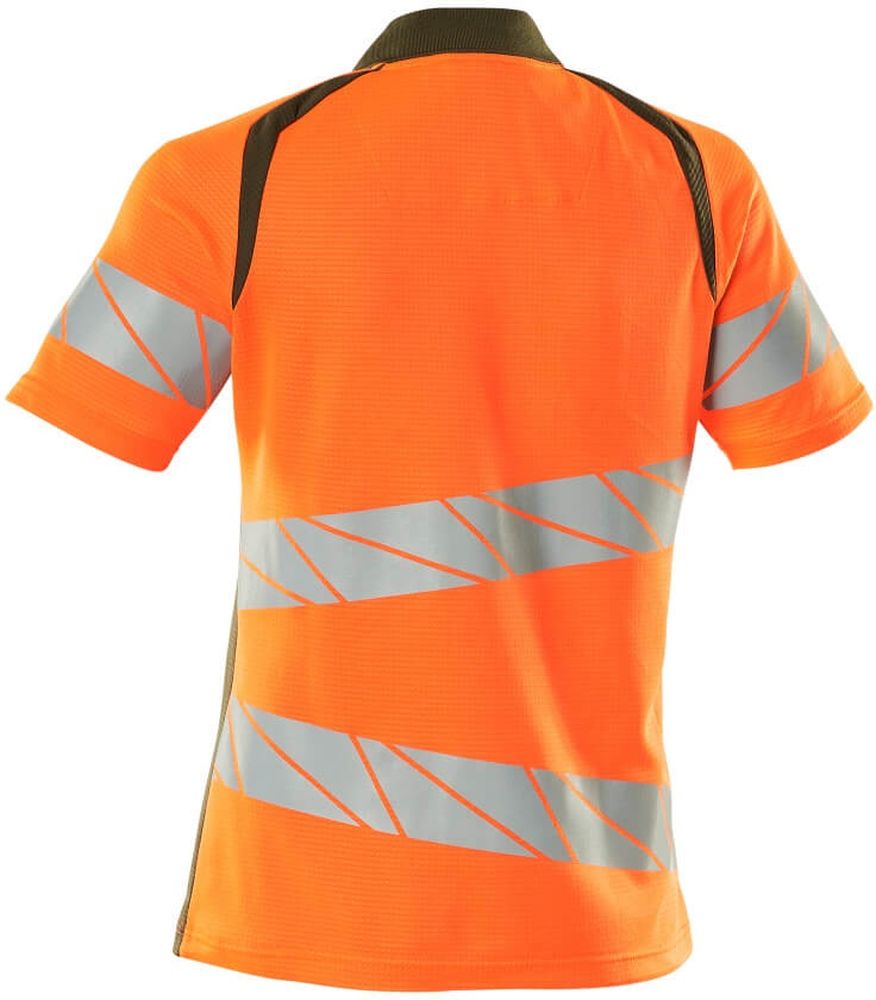 MascotDamenPolo-ShirtAccelerateSafe19093-771Hi-visOrangeMoosgrn-XXL