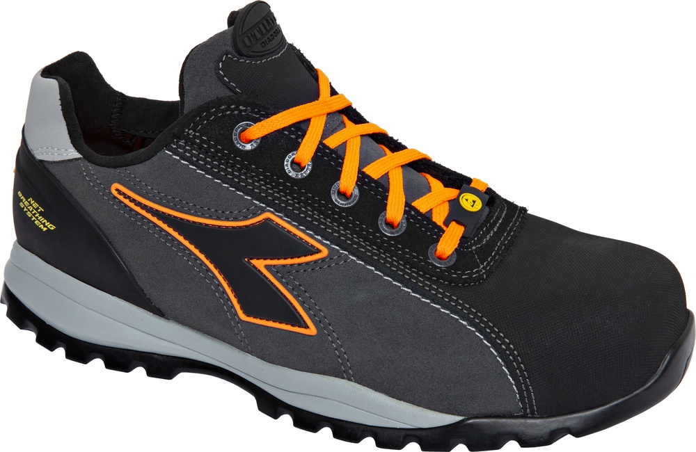 UtilityDiadoraSicherheitsschuheGloveNetLowProS3LFoSrHroEsdAsphaltOrangeFluo-35