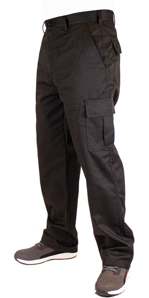 LeeCooperHoseLCPNT205MensWorkwearCargoTrouserBlack-W40-L31