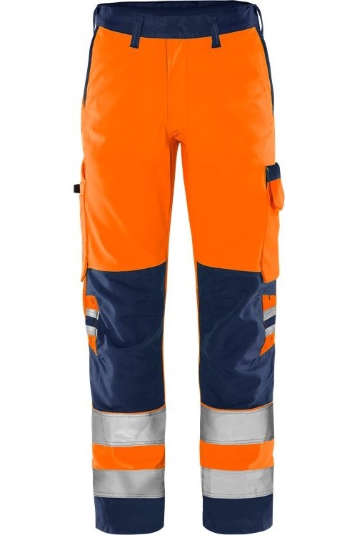 FristadsHighVisGreenHoseKl22651GPLUWarnschutz-OrangeMarine