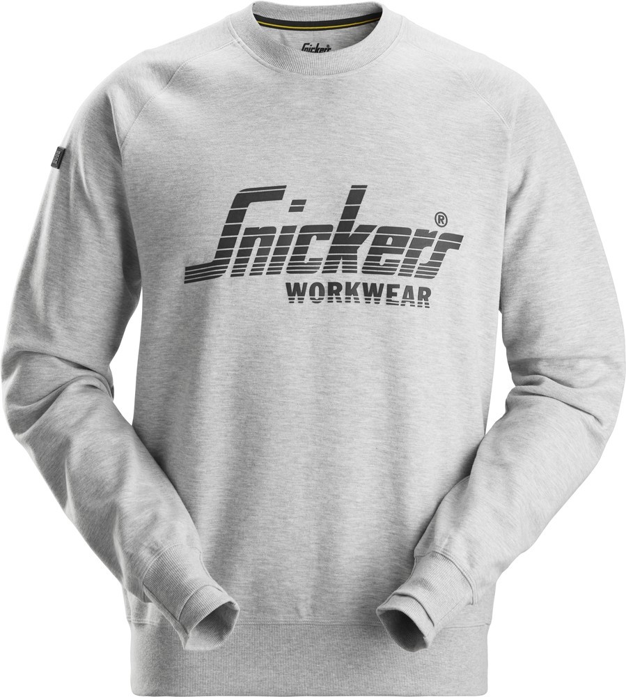 SnickersArbeitspulloverLogoSweatshirtGrau