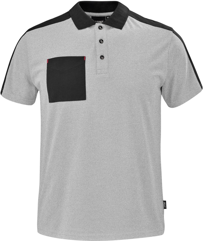 LafontPoloshirtHoneD190ATT2FleckedGreyBlack-XXL