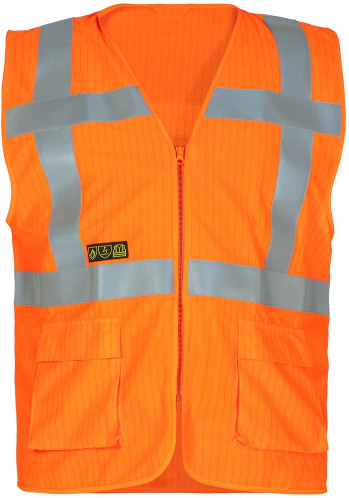 HydrowearFlammhemmendeundantistatischeWarnschutz-WesteMalmedyNeonorange-LXL