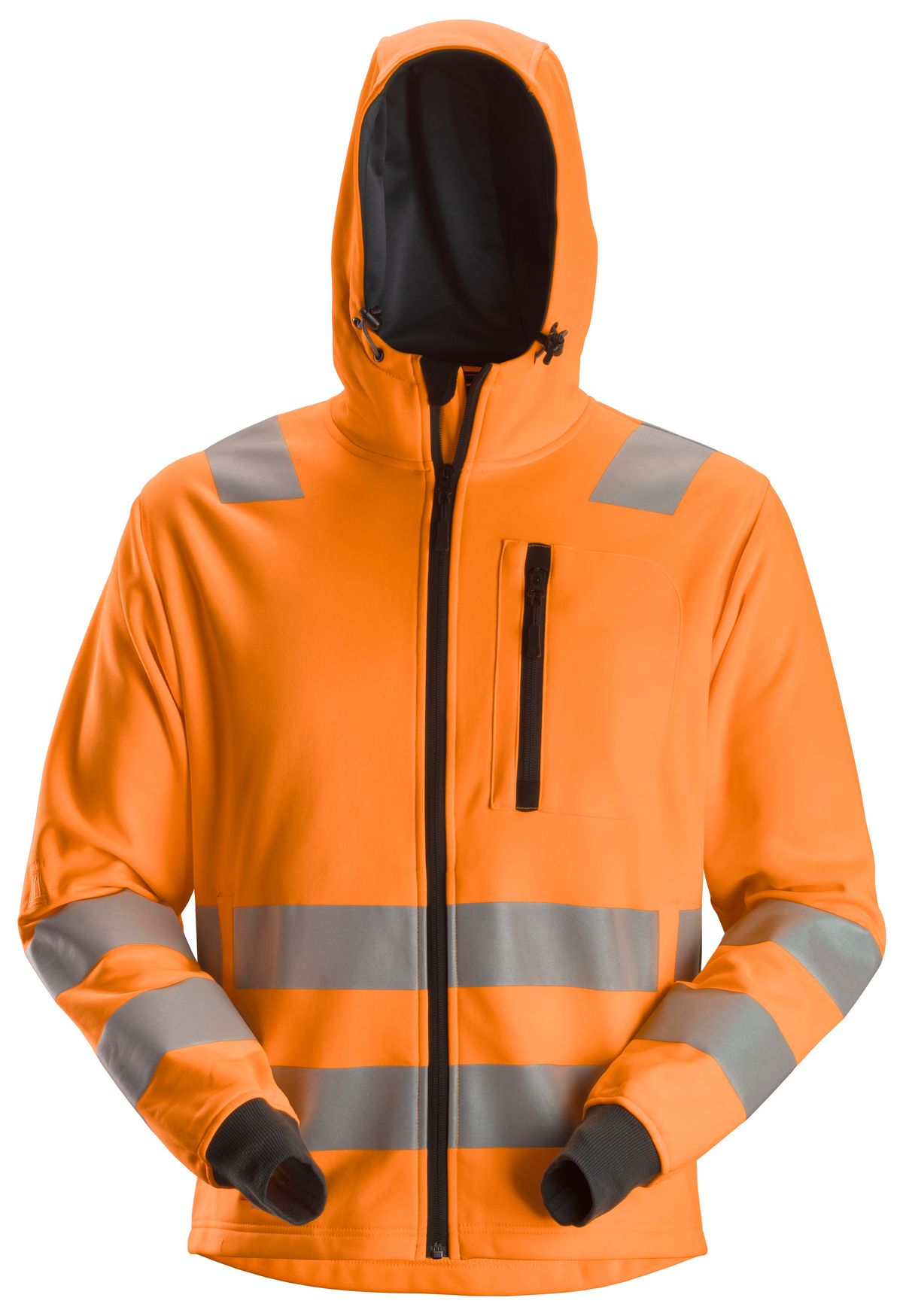 SnickersAllroundWorkHi-VisHoodiemReiverschlussKl23EN20471High-VisOrange