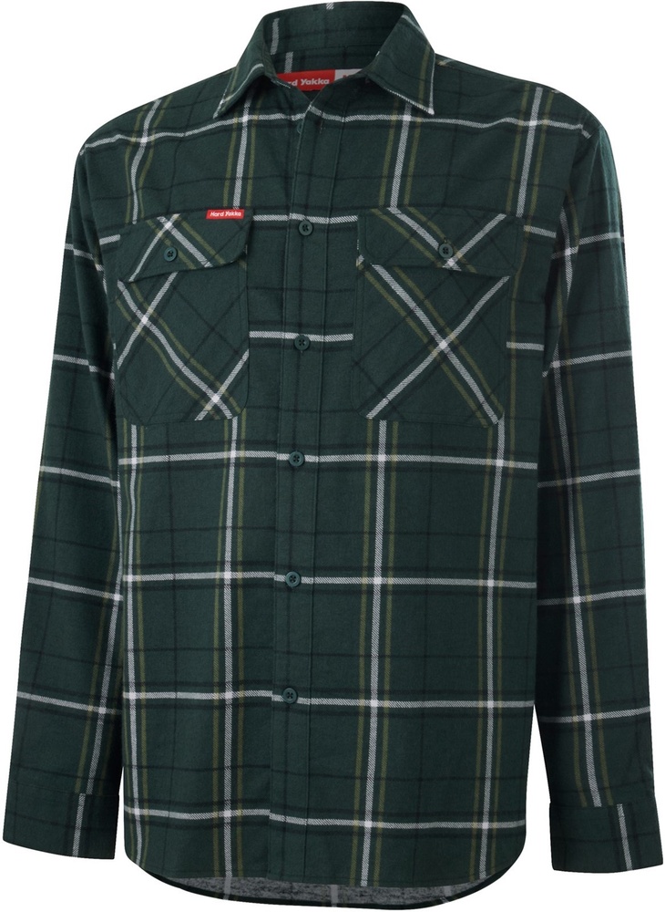 HardYakkaT-ShirtCoreFlannelShirtG07752Green-S