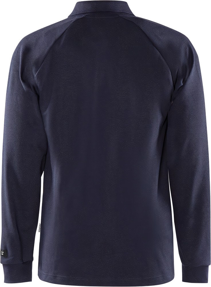 FristadsLongsleeveFlamestatPoloshirtLangarm784PFLAMarineblau