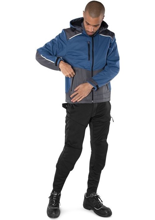 FristadsSoftshell-Winterjacke4060CFJBlauGrau