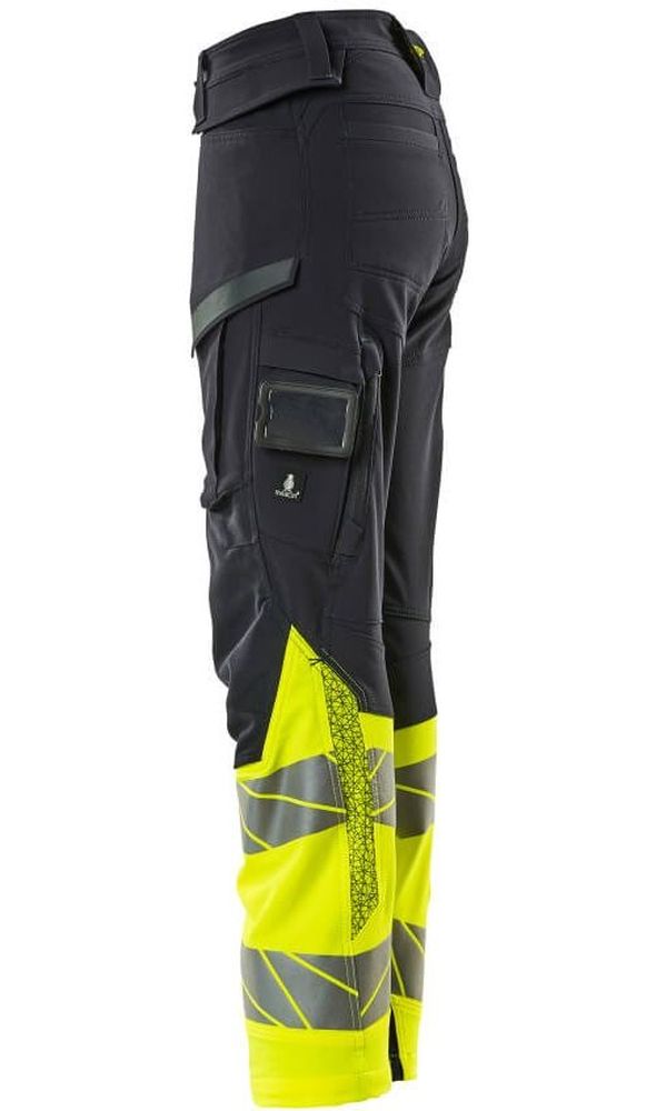 MascotDamenHosemitKnietaschenAccelerateSafe19178-511SchwarzblauHi-visGelb-C3476