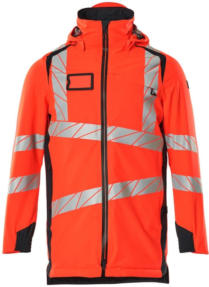 MascotParkaAccelerateSafe19030-449Hi-visRotSchwarzblau-XXL