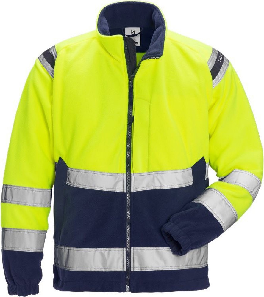 FristadsWarnschutz-JackeHighVisFleecejackeKl34041FEWarnschutz-GelbMarine