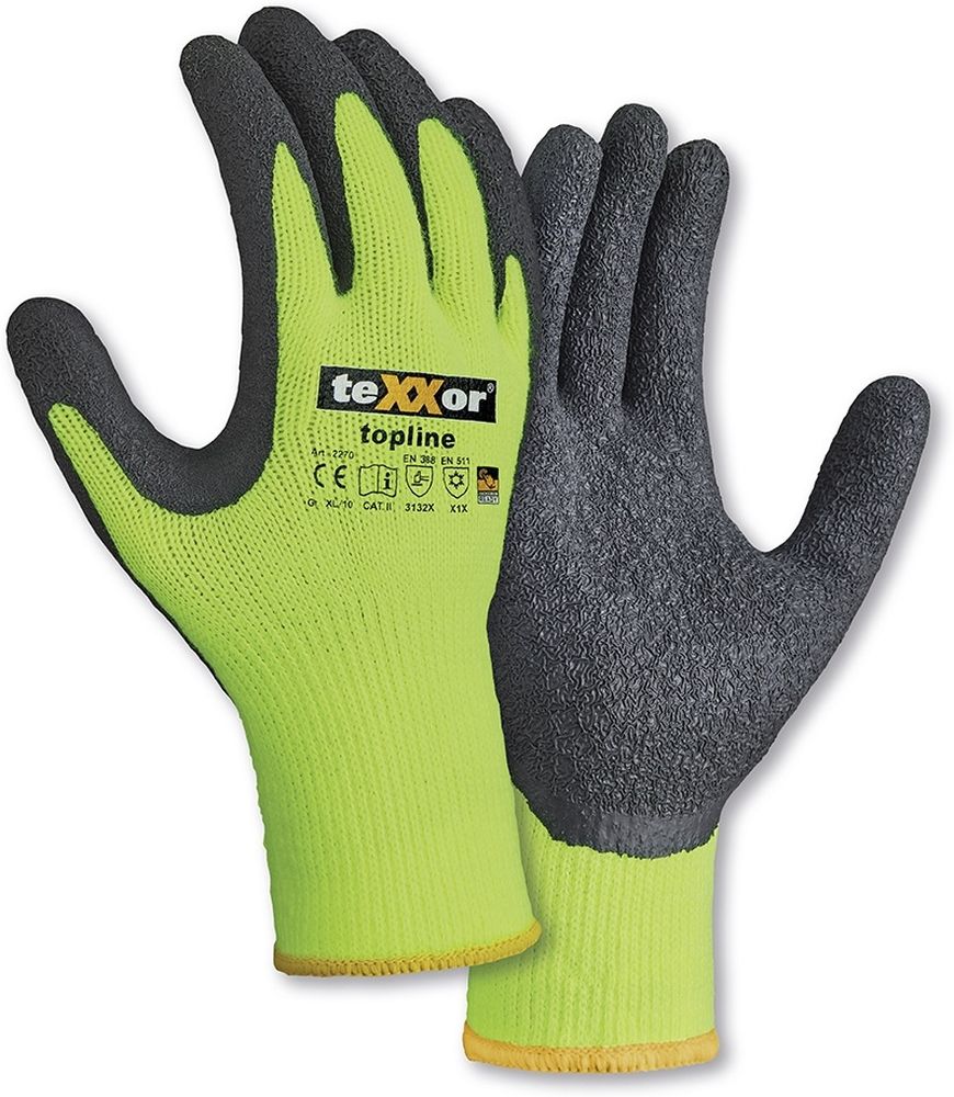 teXXorWinterhandschuhePolyacryl12Stck2270GelbGrau-7