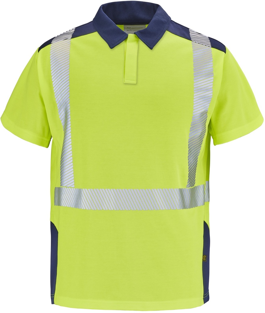 CepovettKurzarm-PoloshirtFluoSafeXp9T86FluoYellowNavy-S