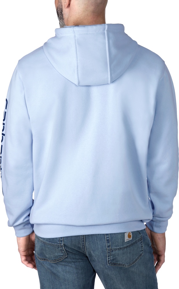 CarharttSleeveLogoHoodedSweatshirtK288FogBlue-XS