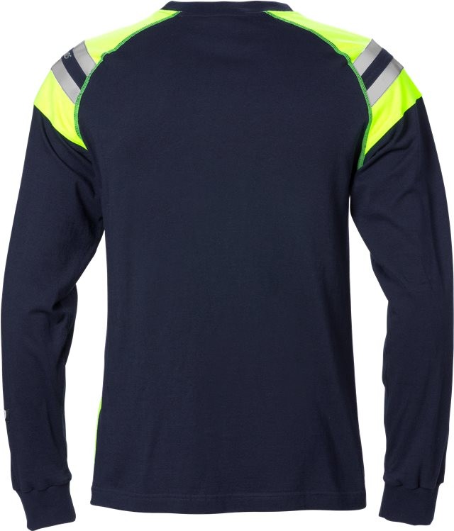 FristadsLongsleeveFlamestatT-ShirtLangarmDamen7098TFLHMarineblau
