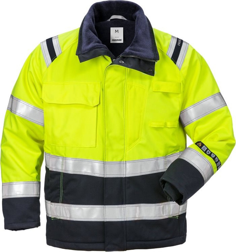 FristadsFlamestatHighVisWinterjackeKl34185ATHSWarnschutz-GelbMarine