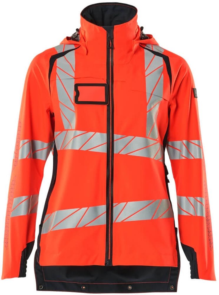 MascotDamenHardShellJackeAccelerateSafe19011-449Hi-visRotSchwarzblau-XXL