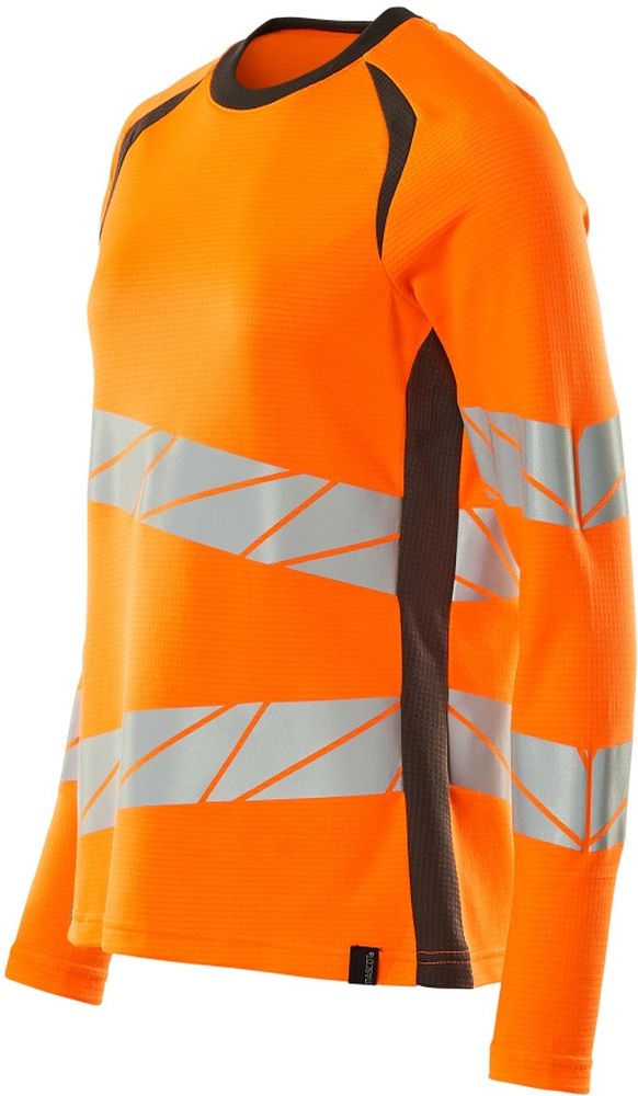 MascotDamenT-ShirtLangarmAccelerateSafe19091-771Hi-visOrangeDunkelanthrazit-XXL