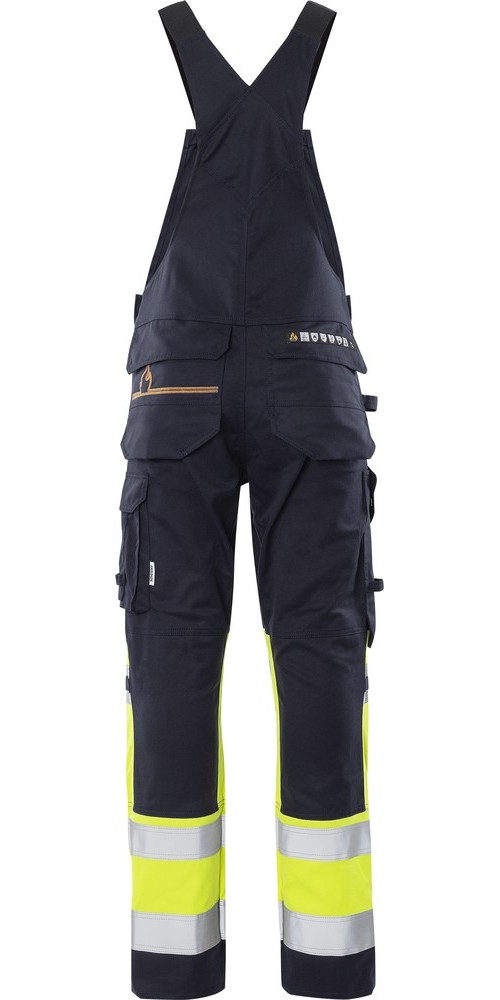 FristadsFlamestatHighVisLatzhose2168ATHFWarnschutz-GelbMarine-C44