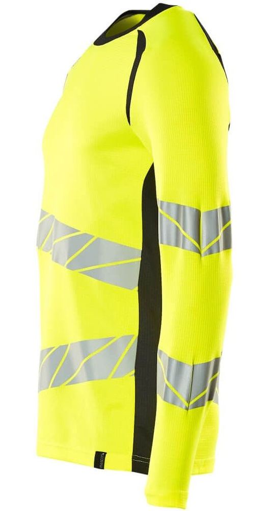 MascotT-ShirtLangarmAccelerateSafe19081-771Hi-visGelbSchwarzblau-XXL