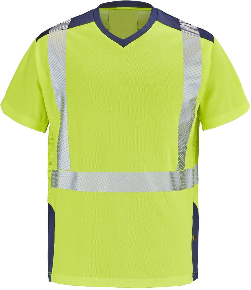 CepovettKurzarm-ShirtFluoSafeXp9T84FluoYellowNavy-S