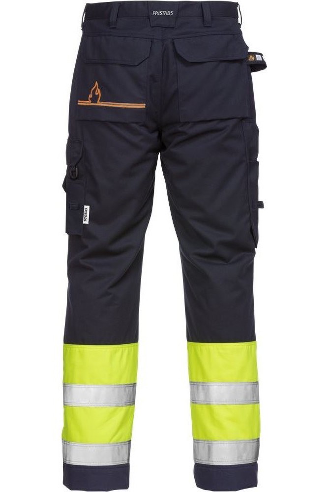 FristadsFlamestatHighVisHoseKl12176ATHSWarnschutz-GelbMarine