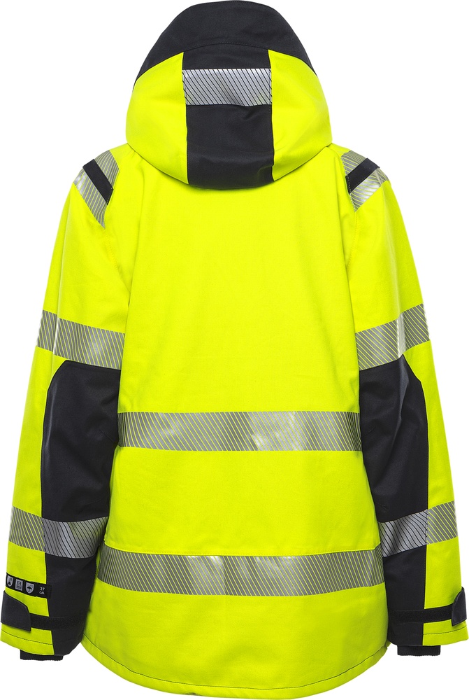 FristadsDamenFlamestatWarnschutzAirtechShelljackeKL34526ATHR300563Hi-VisYellowNavy-XS