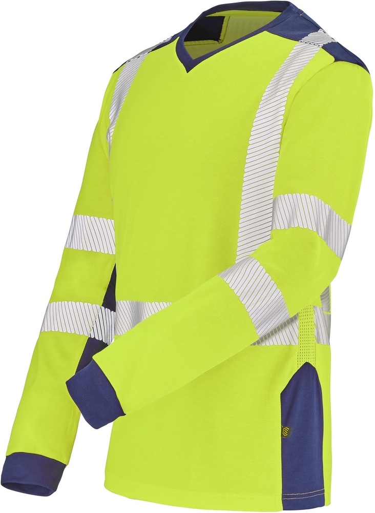 CepovettLangarm-ShirtFluoSafeXp9T85FluoYellowNavy-XXL