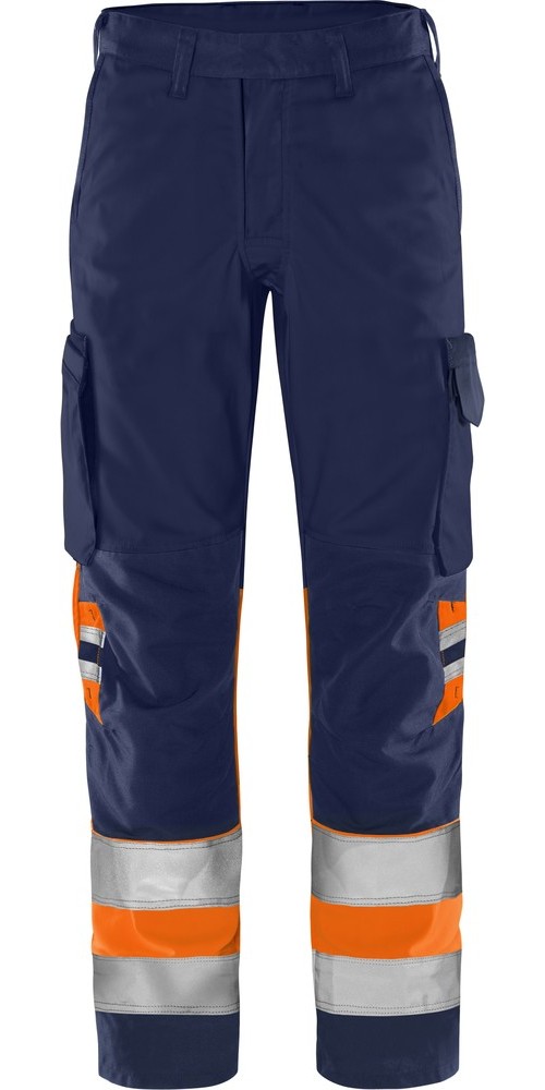 FristadsHighVisGreenHoseKl12668GPLUWarnschutz-OrangeMarine-C44