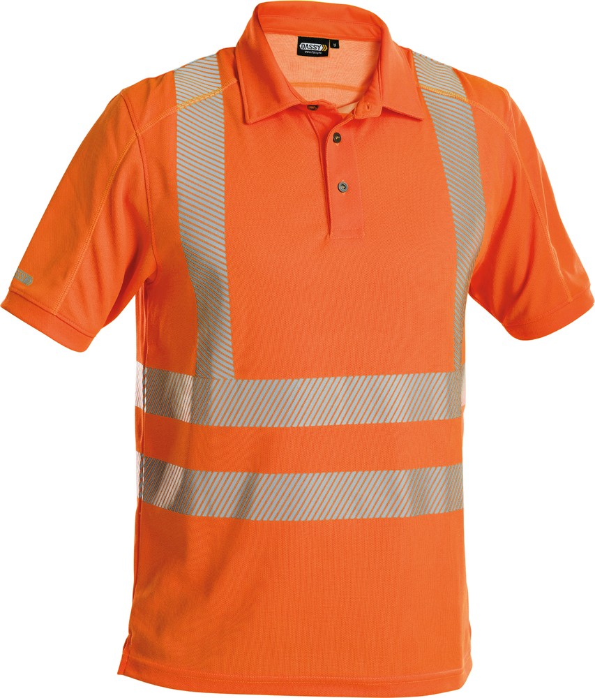 DassyWarnschutzUV-PoloshirtBrandonCOPES54Neonorange